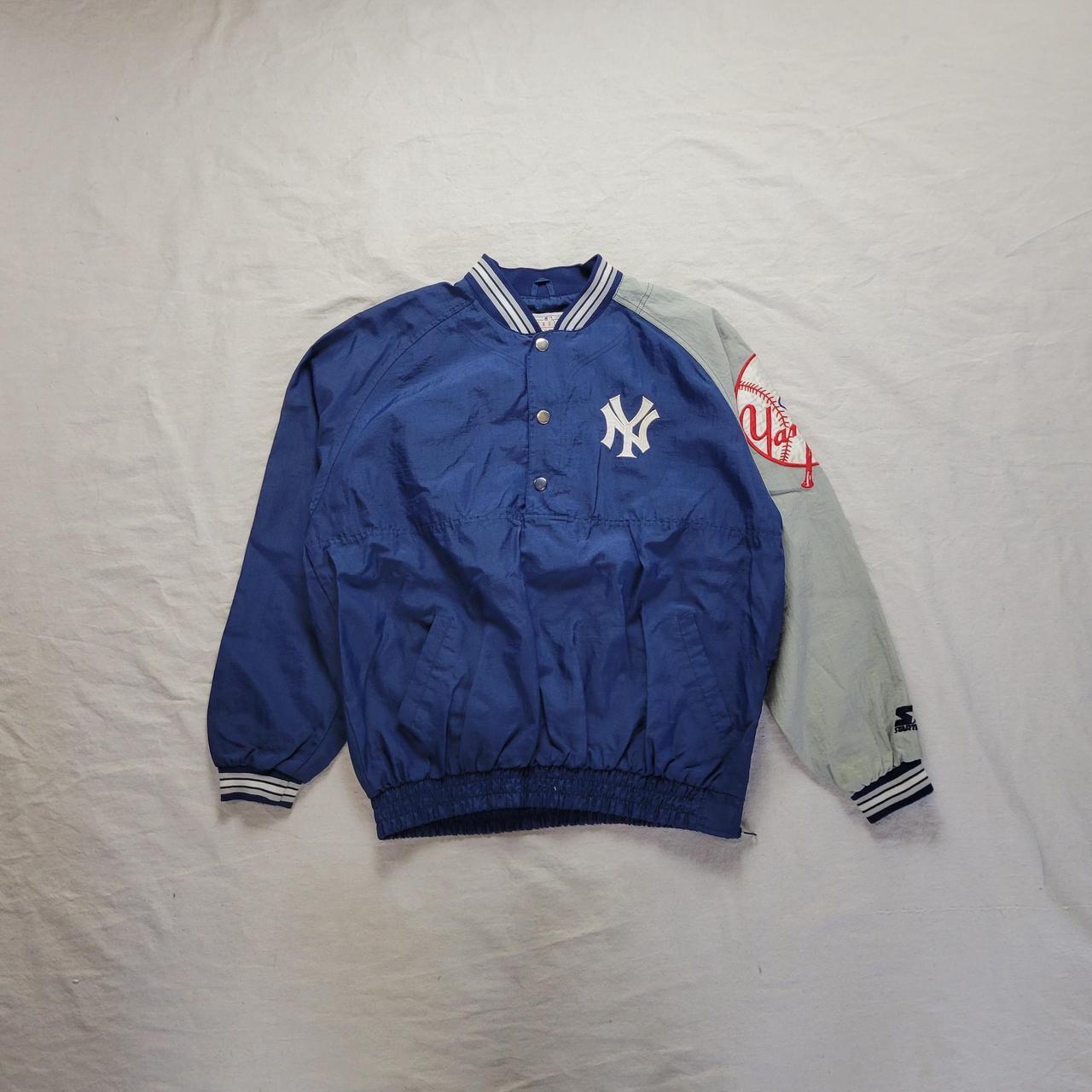 Vintage NY Yankees pullover jacket. Augusta - Depop