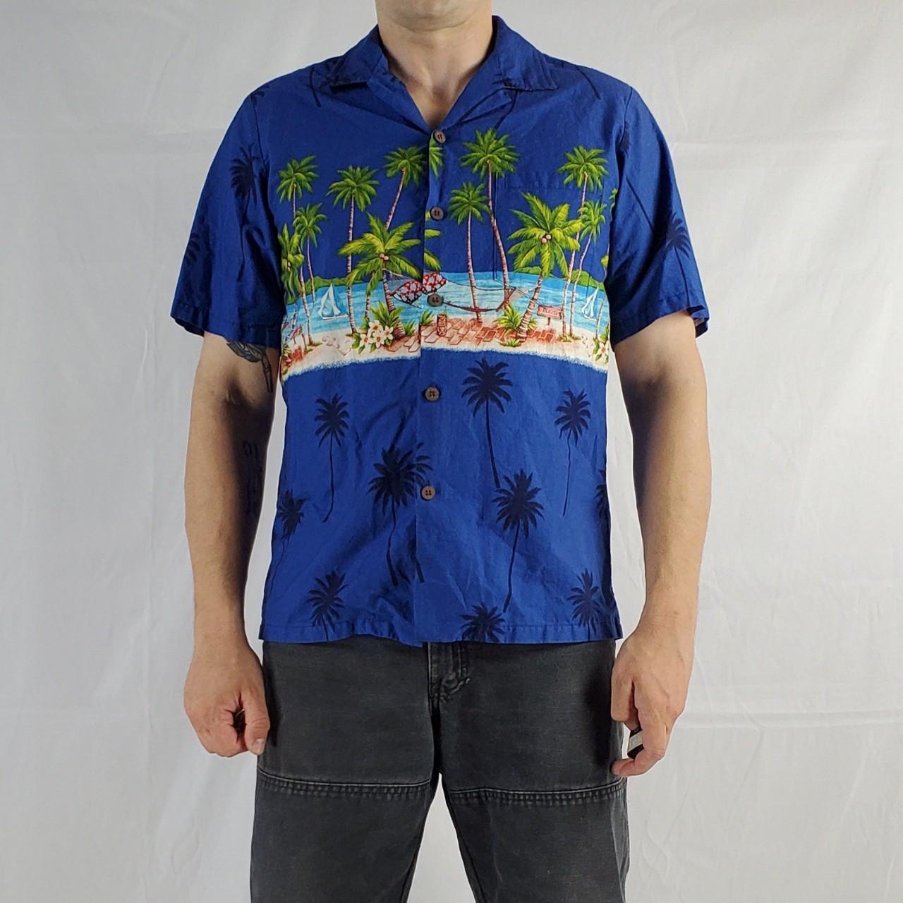 Vintage Hutspah Men's Multicolor Hawaiian Short - Depop