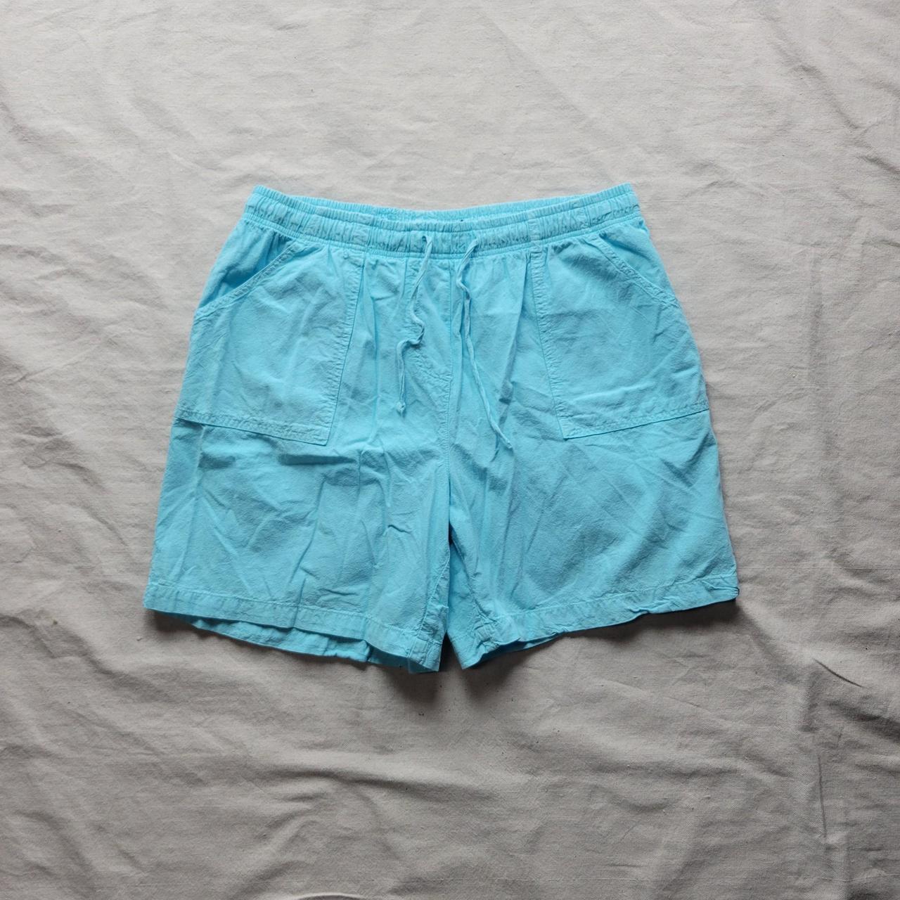 Vintage cotton shorts baby blue Super cool 90s y2k Depop