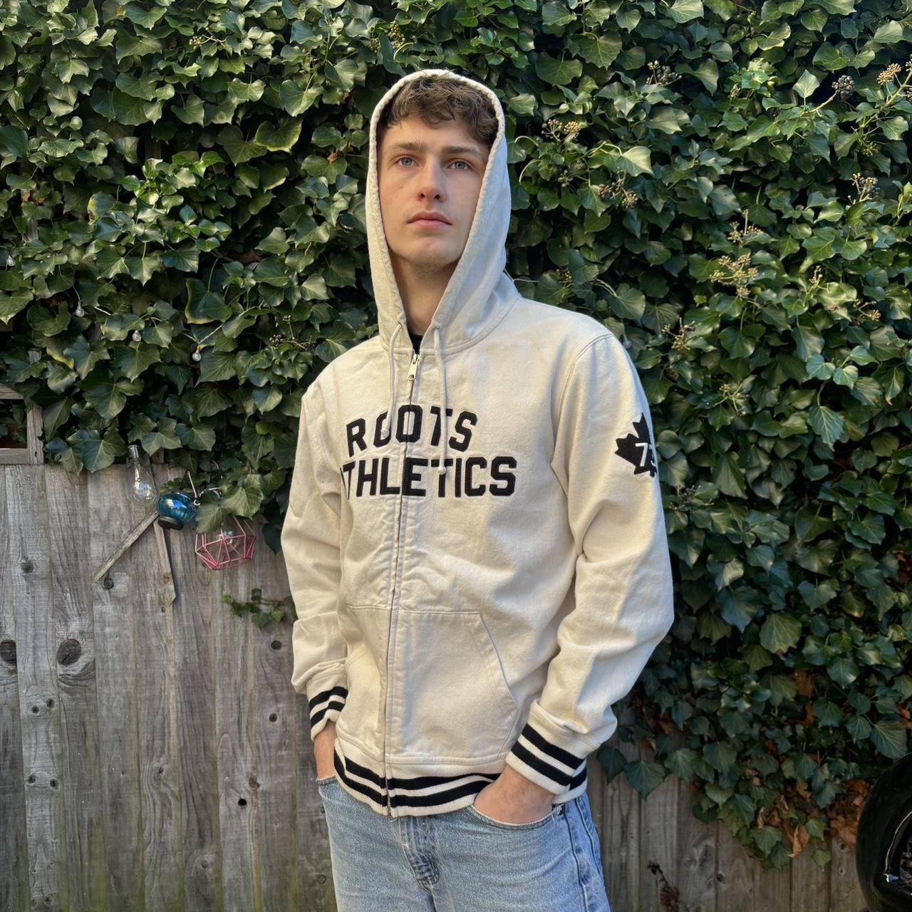 Roots 2025 white hoodie