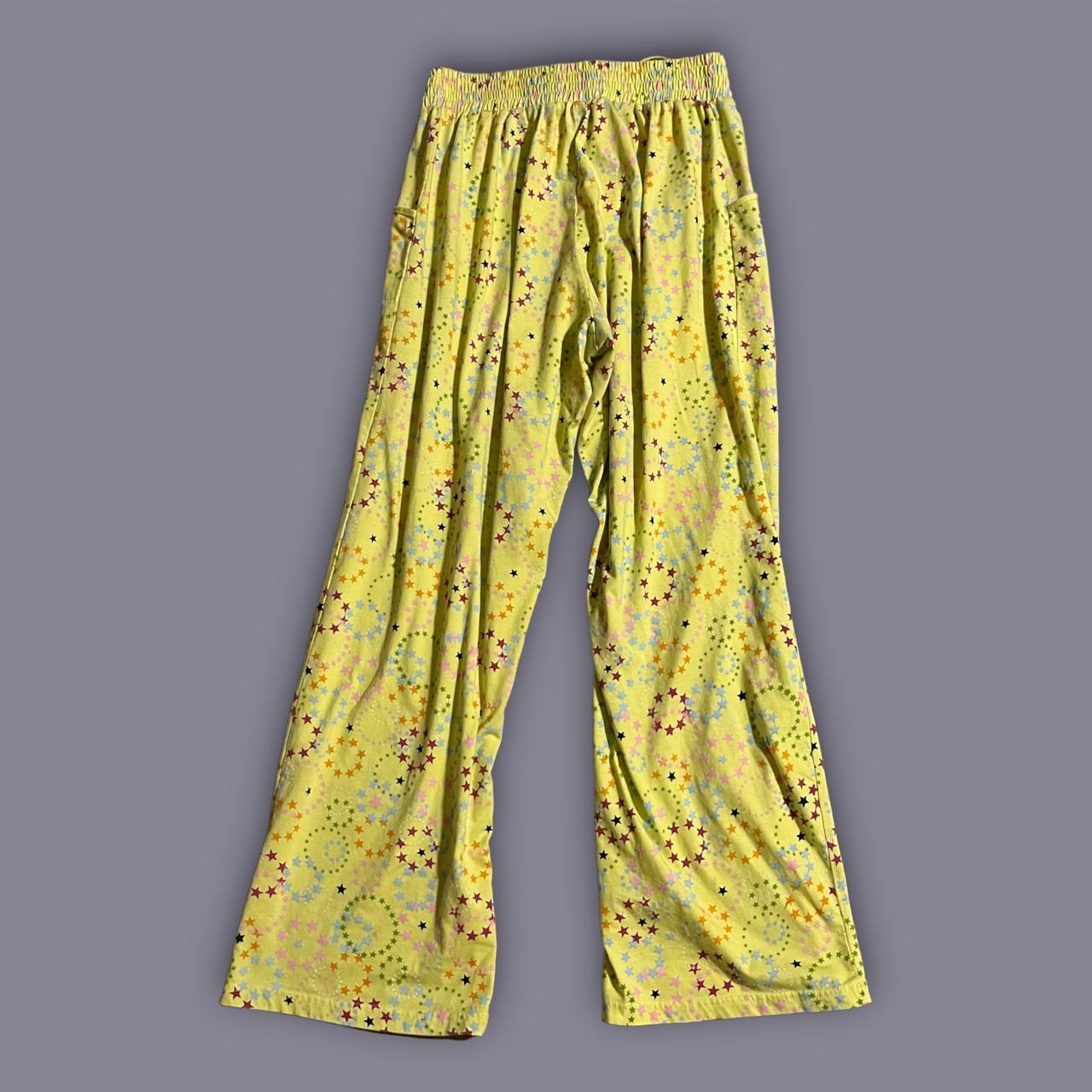 y2k star girl pajama pants ⭐️🌈⭐️ • bright green /... Depop