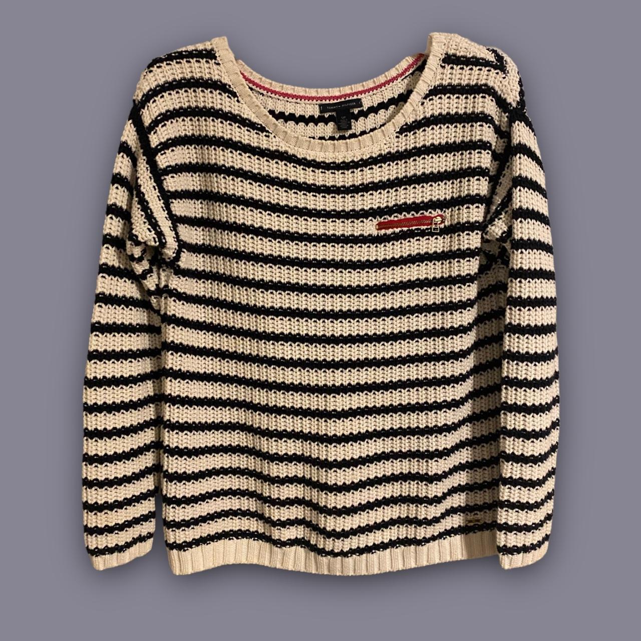 tommy hilfiger sweater 🌀 • cutest chunky knit... - Depop