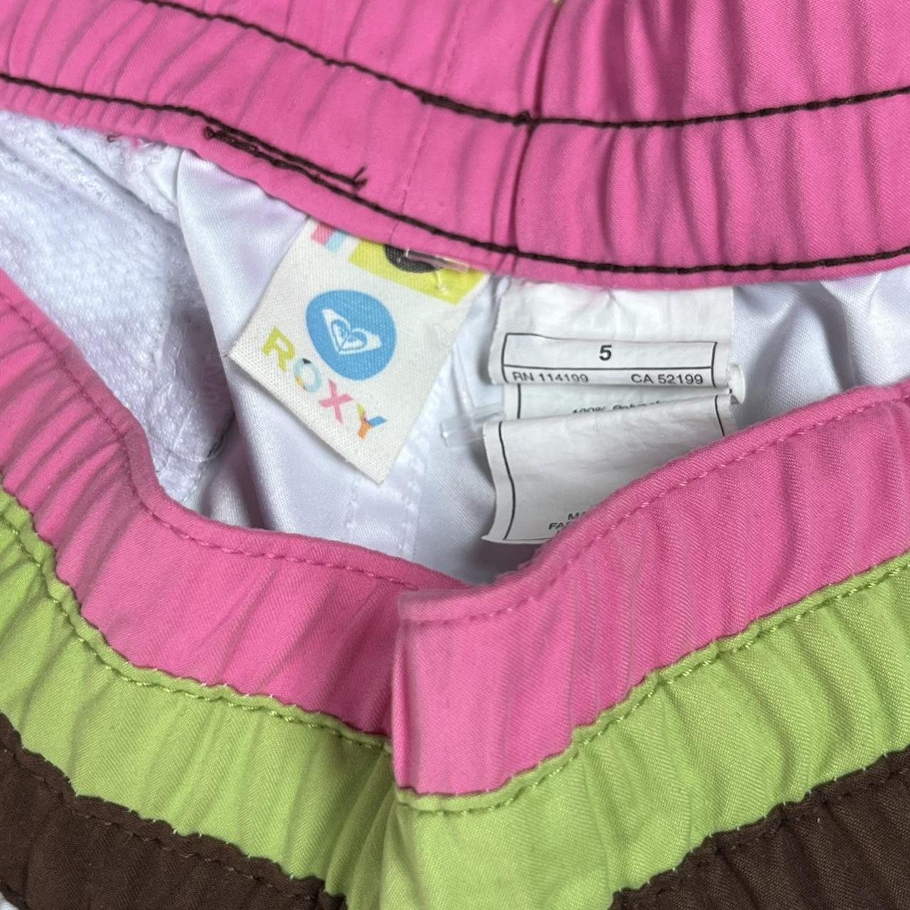 Roxy Women's White and Pink Shorts (2)