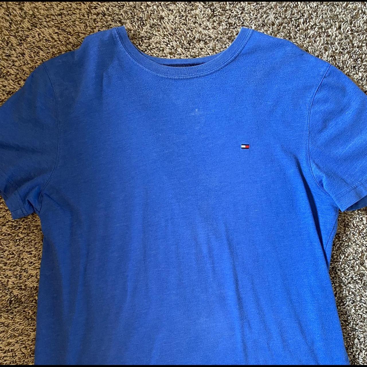 Tommy Hilfiger Blue Shirt Size Medium #blue... - Depop