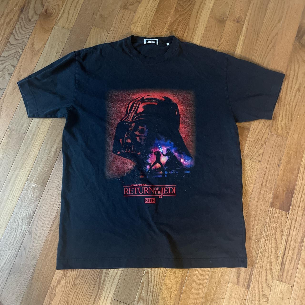 Kith x Star Wars Darth Vader Poster Vintage Tee... - Depop