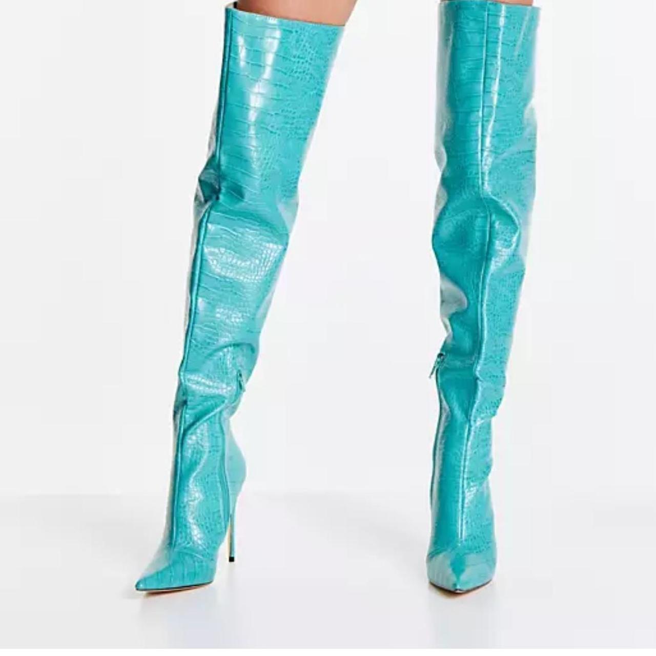 Public Desire Lottie over the knee heel boots Depop