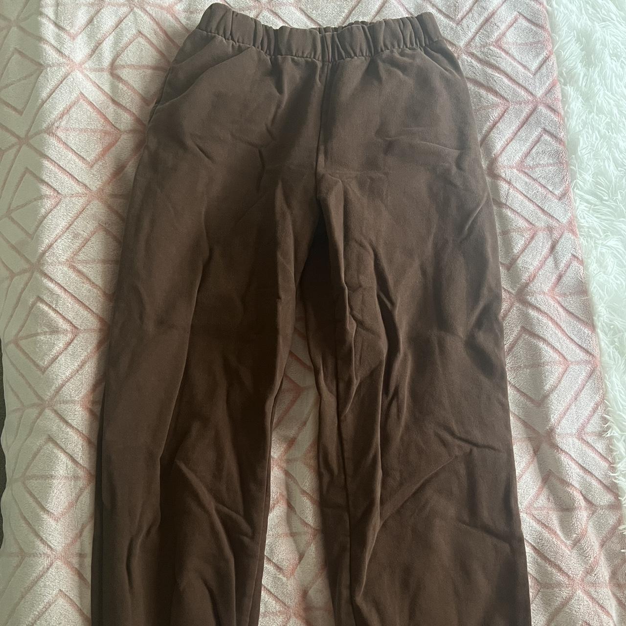 brandy brown sweats (worn once) Depop