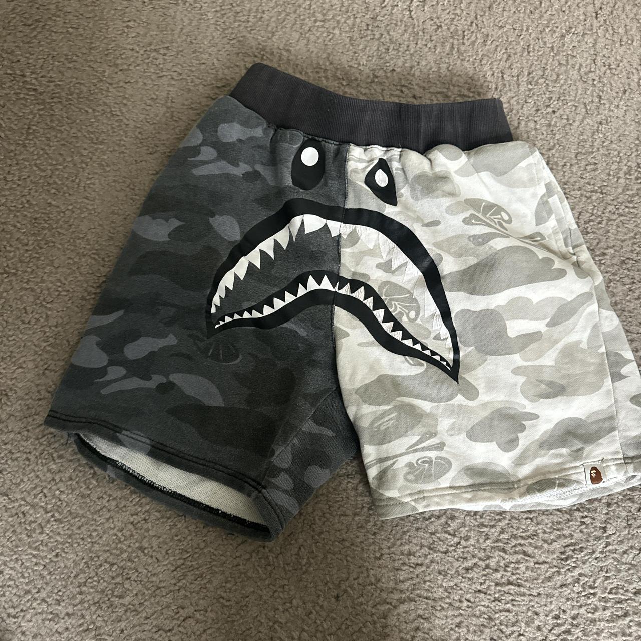 Bape shorts white hotsell