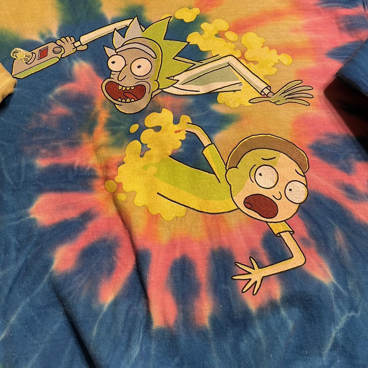 rick and morty tie dye sweatshirt