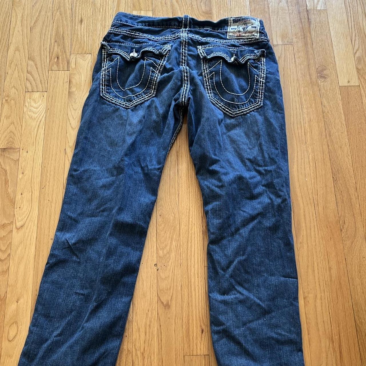 SIZE 36 FADED TRUEY JEANS ‼️ not the baggiest but if... - Depop