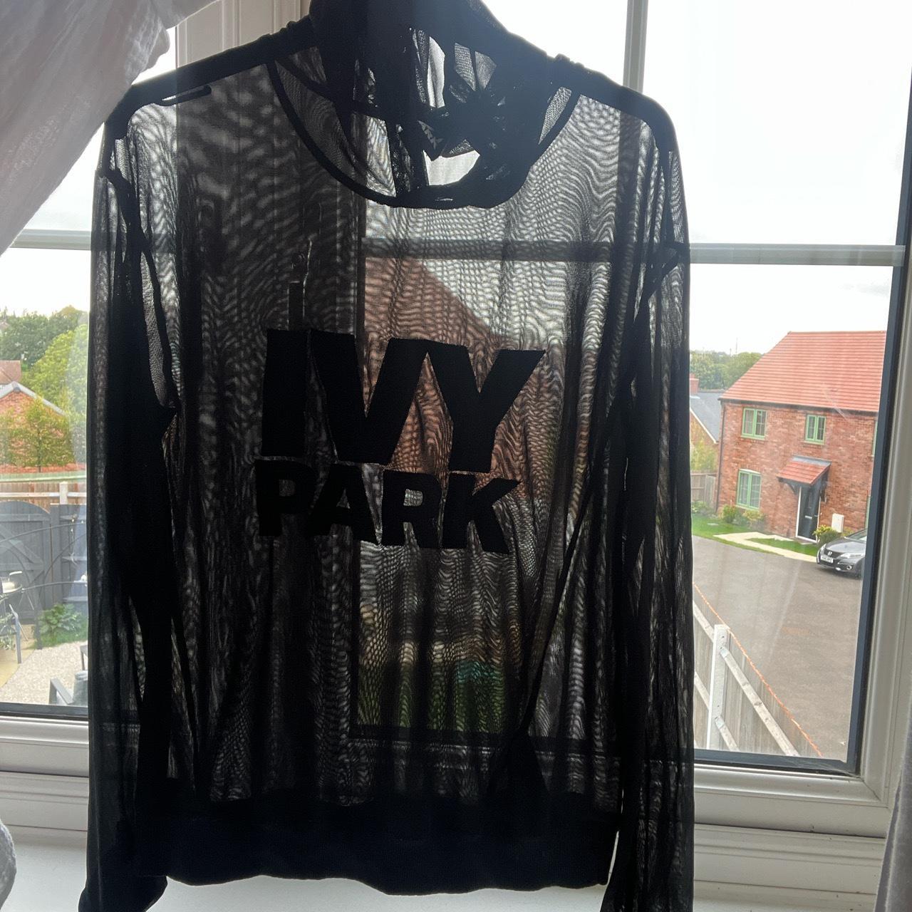 Ivy park sheer mesh hoodie online