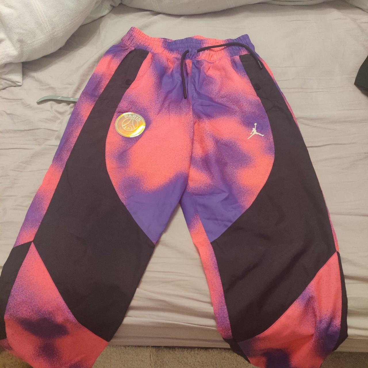 Jordan Mens Pink And Black Joggers Tracksuits Depop