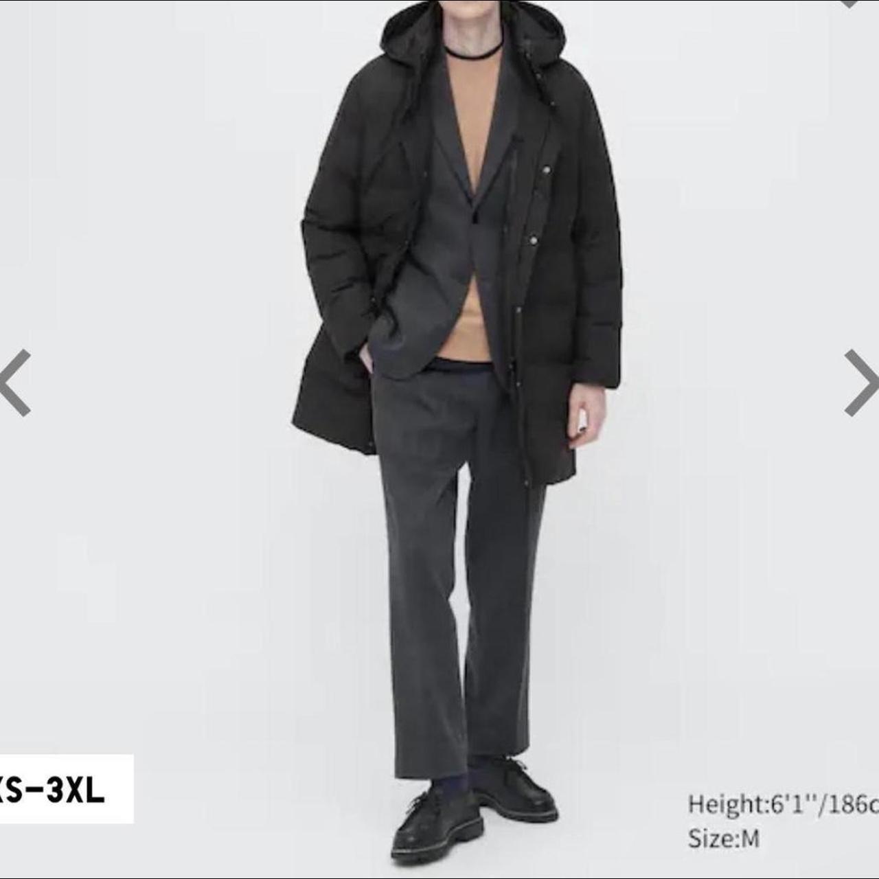 Uniqlo seamless down trench coat Black if your... Depop