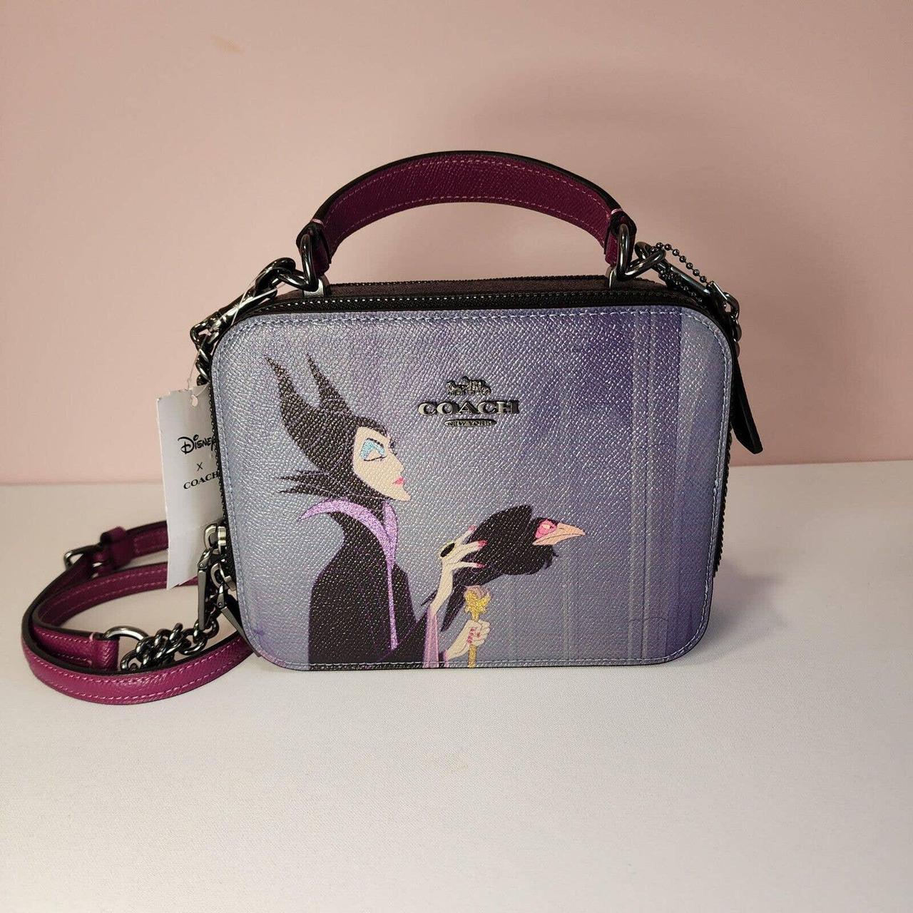 Coach, Bags, Coach Disney X Coach Box Crossbody With Maleficent Motif New  With Tag Reemoly