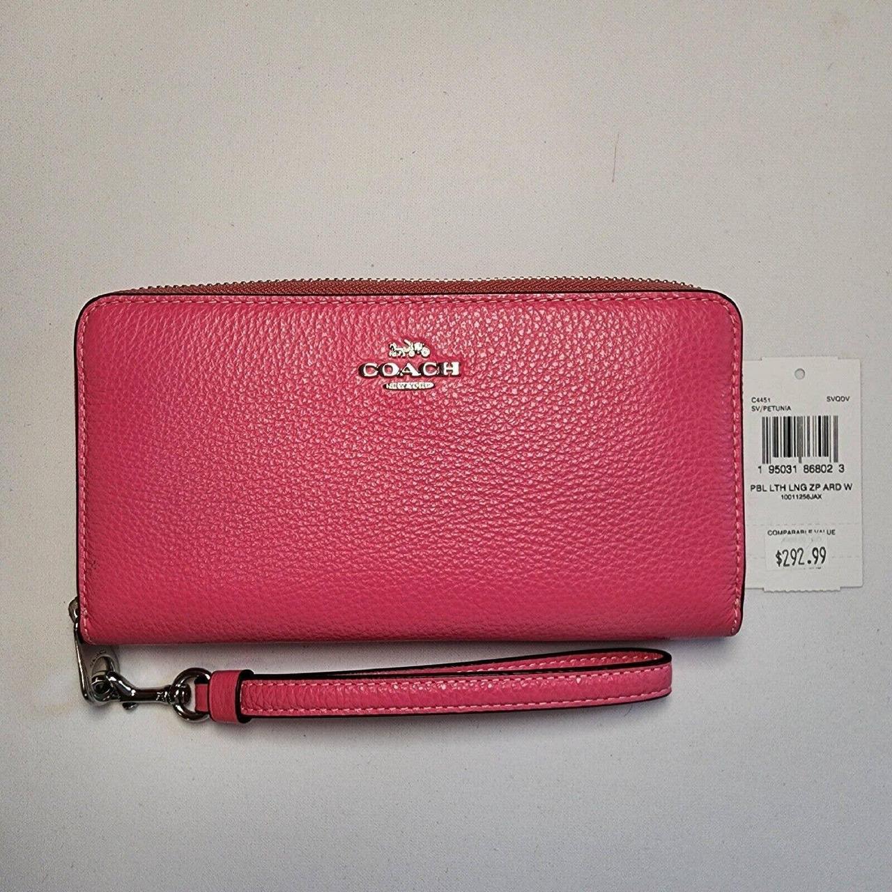 Coach wallet discount women pink