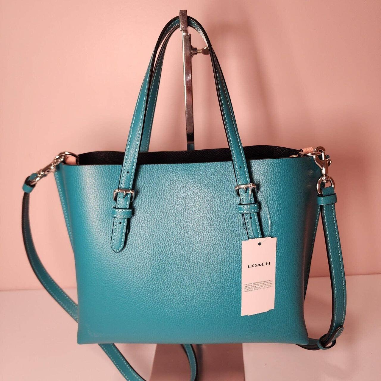 Coach turquoise online tote