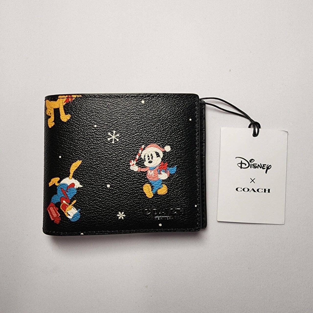 激安買う 【DISNEY X COACH】 3in1 ウォレット ホリデープリント - 小物