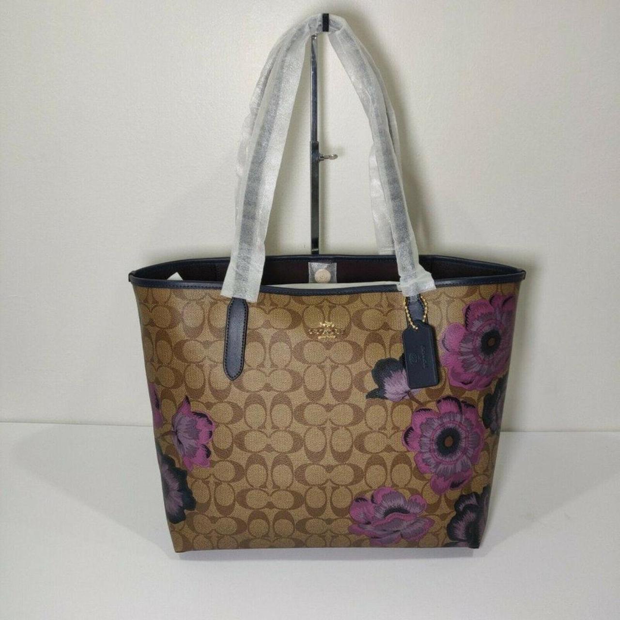 Coach Kaffe Fassett Print City Tote top