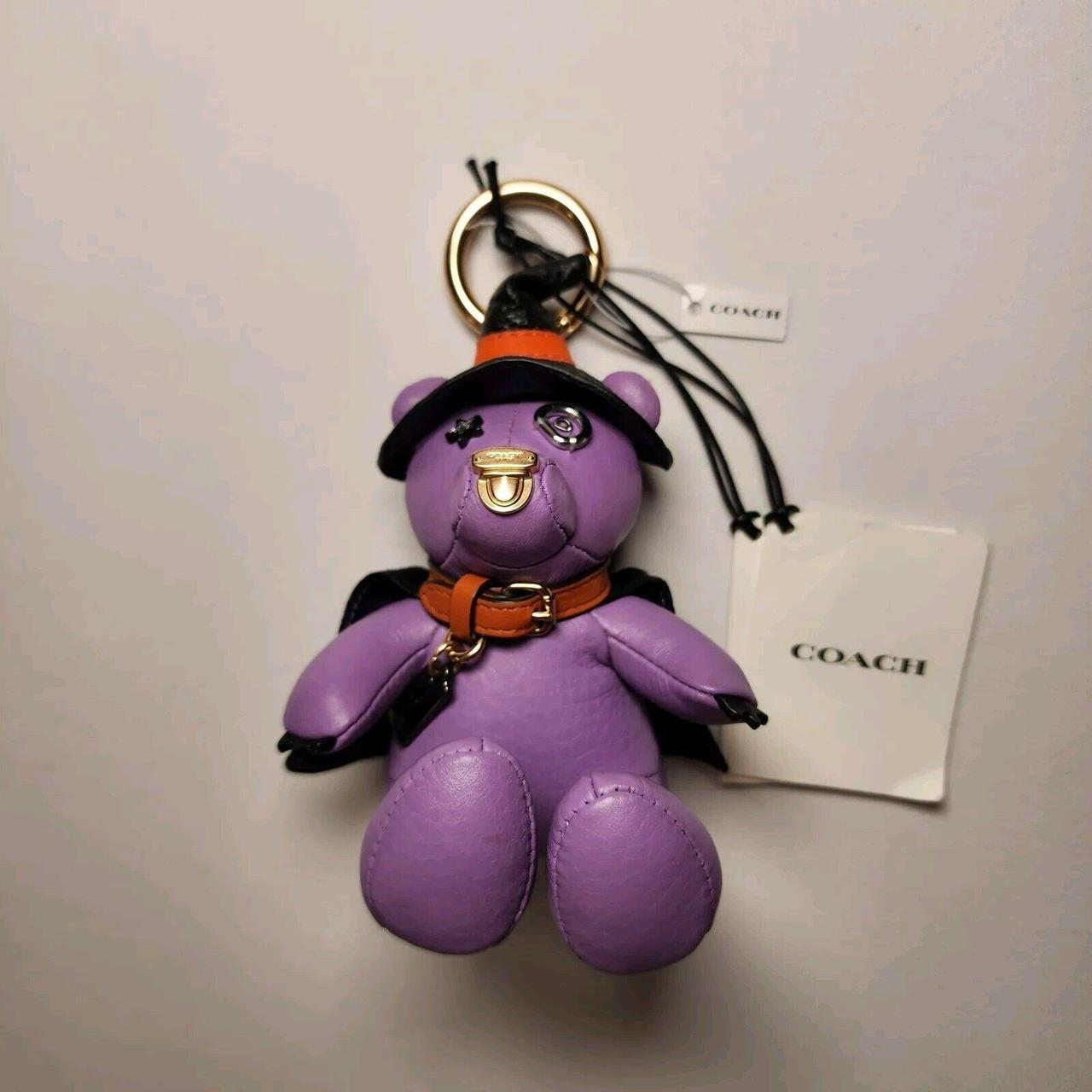 Coach Halloween Witch deals Bear Charm In Purple