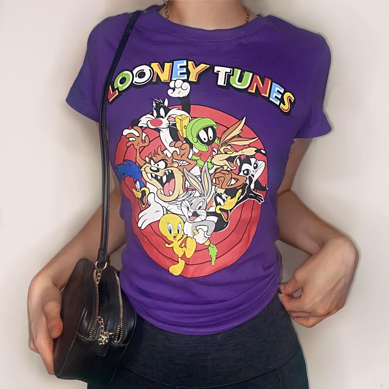 Purple Looney Toons Graphic Tee Super cute... - Depop