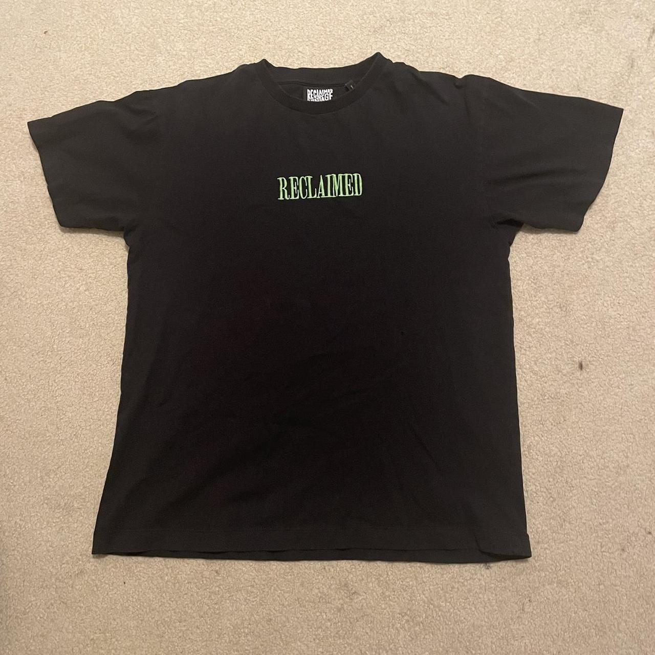 Black Reclaimed Vintage Tee size... - Depop