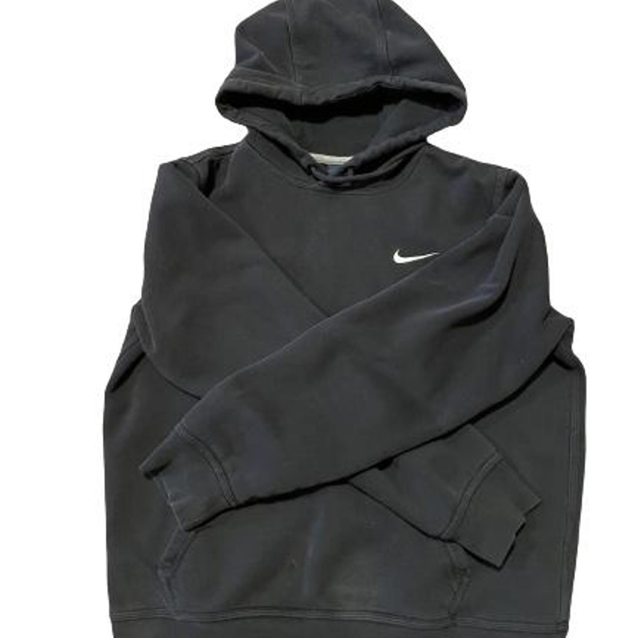 mens nike hoodie black and white