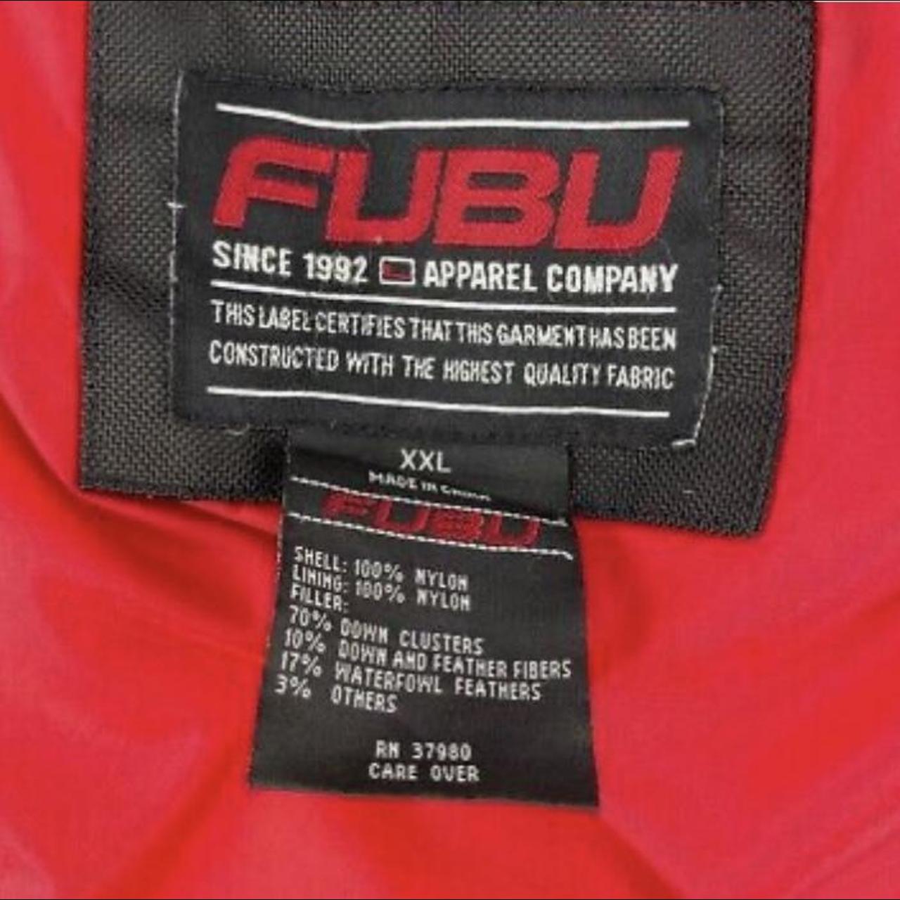 FUBU Men's Blue and Red Coat | Depop