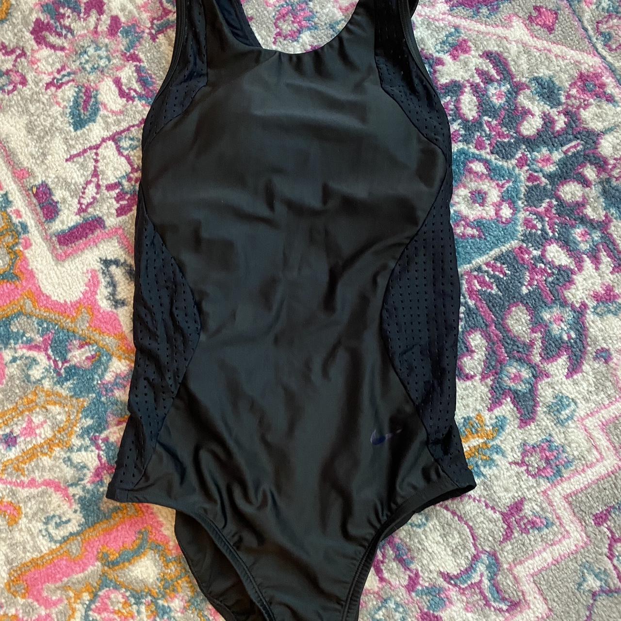 Black Nike one piece swimsuit In perfect condition... - Depop