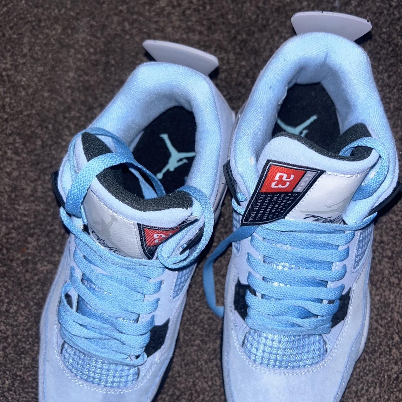 retro 4s blue and white