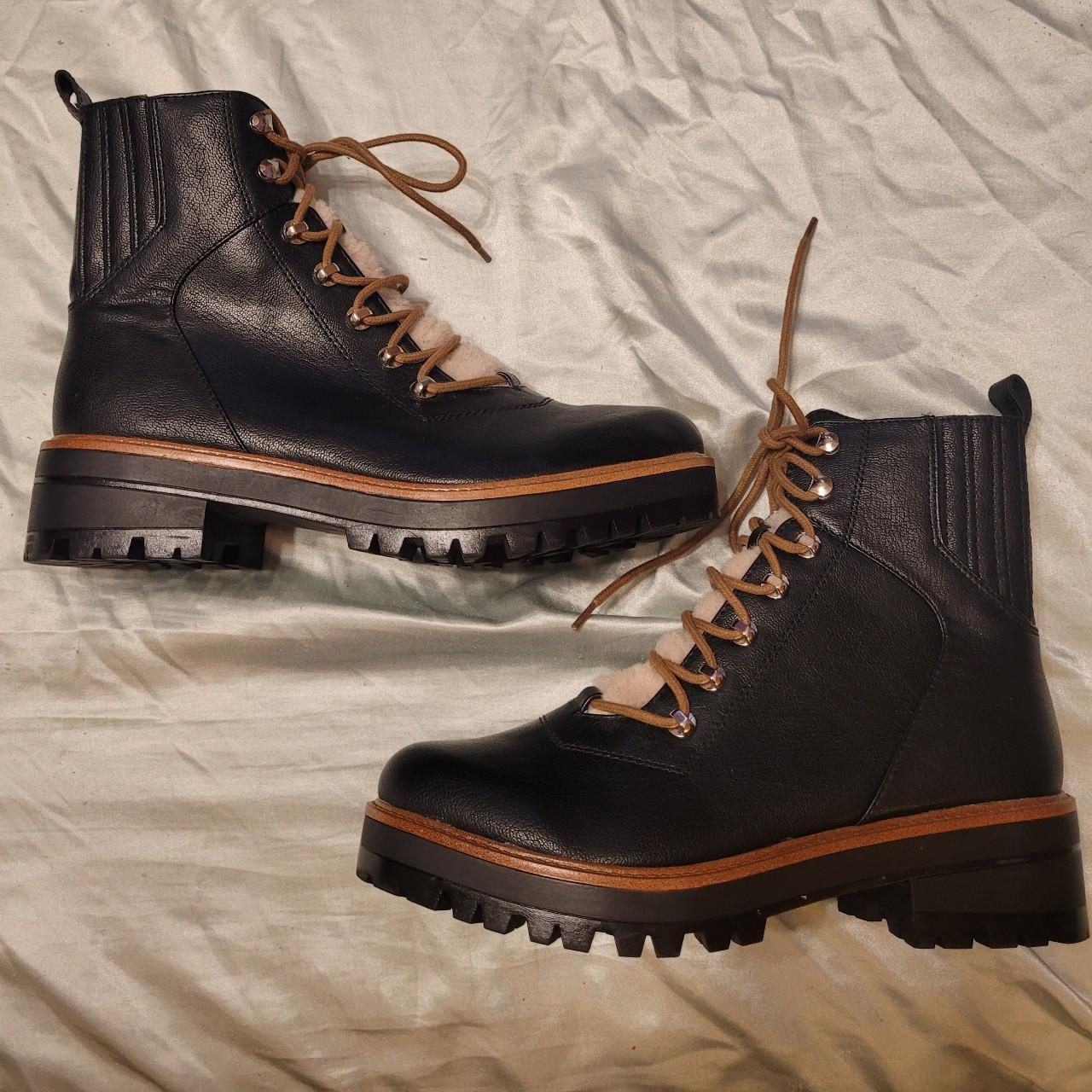 Nine West Women's Combat Boots Black/Brown US 10 – Stunning