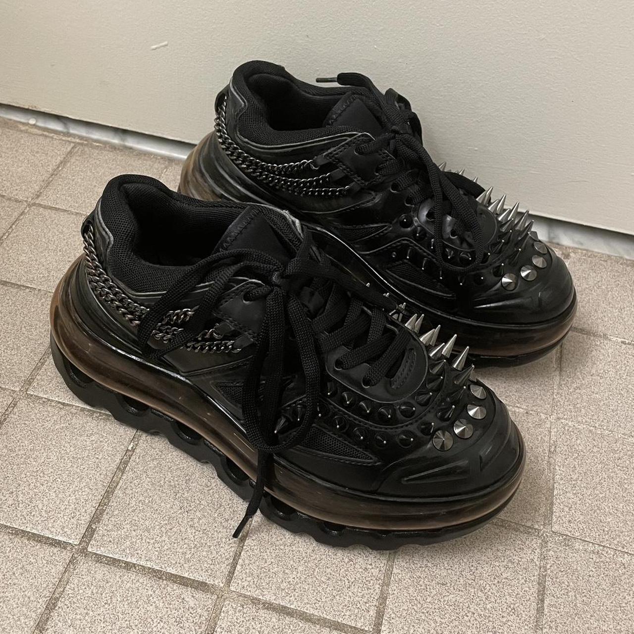 shoes53045 bump air black gothic triples