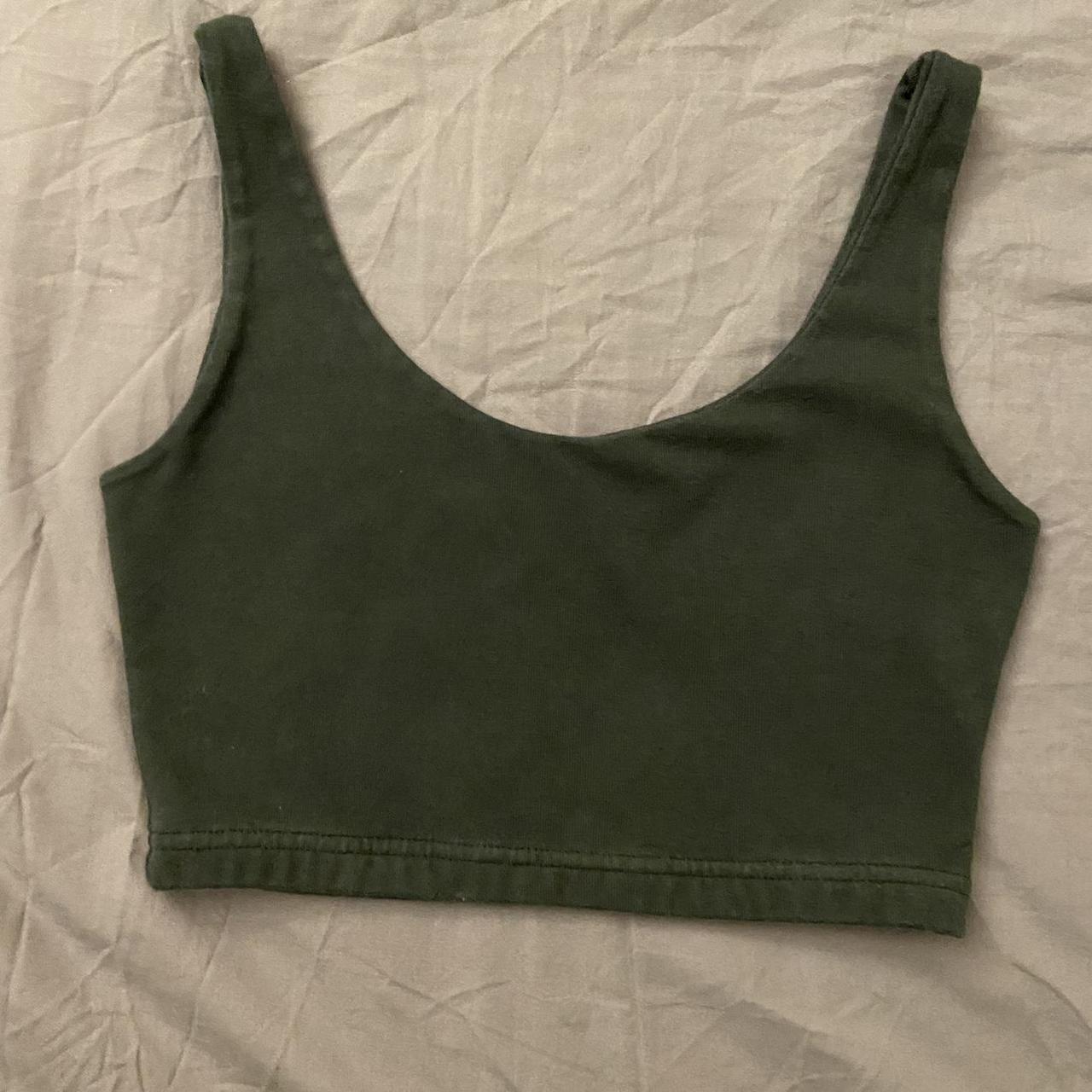 Brandy melville lydia tank in dark green #darkgreen... - Depop