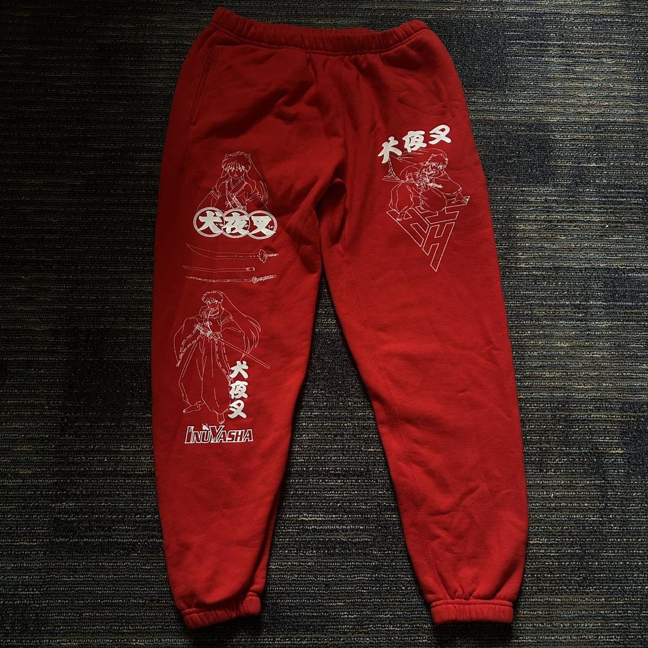 Hypland x InuYasha Red Sweatpants