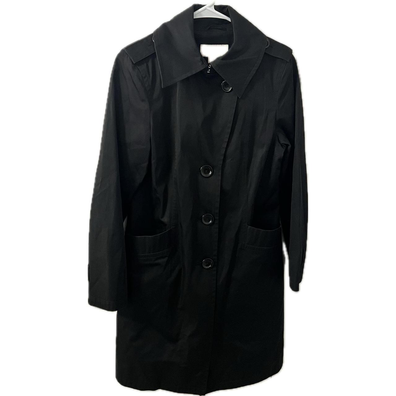 Michael kors black hot sale rain jacket