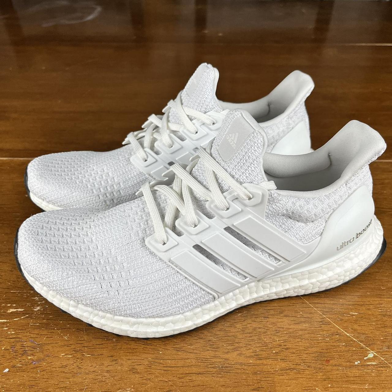 Adidas ultraboost 1.0 triple white retro. Like new... - Depop