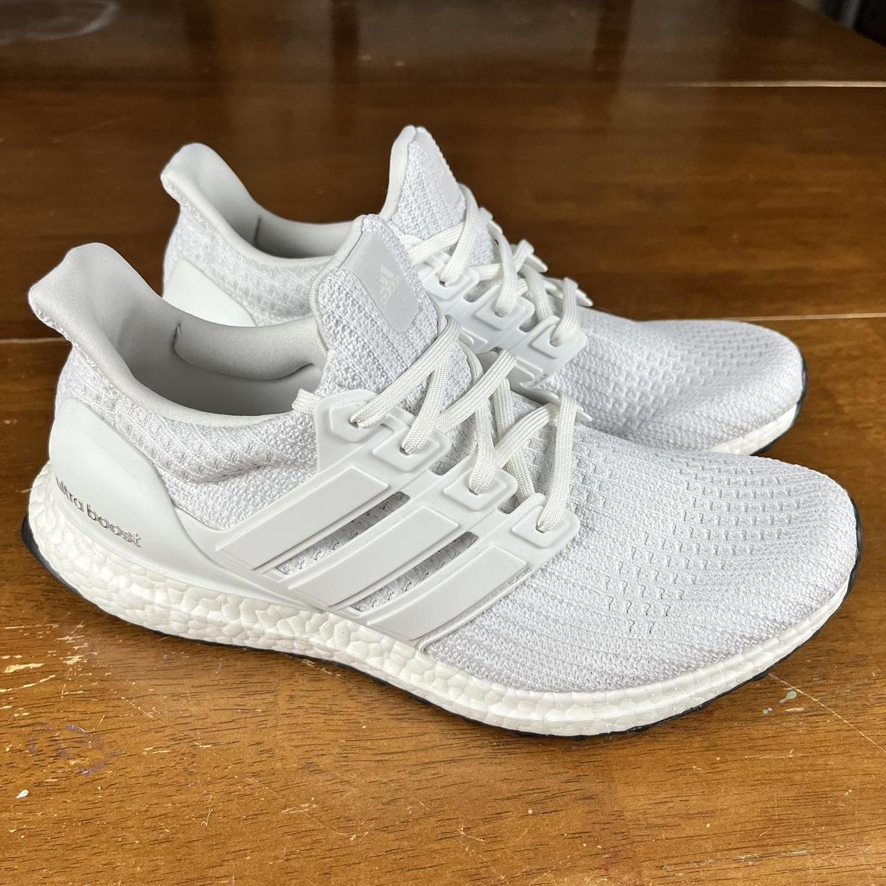 Adidas ultraboost 1.0 triple white retro. Like new... - Depop