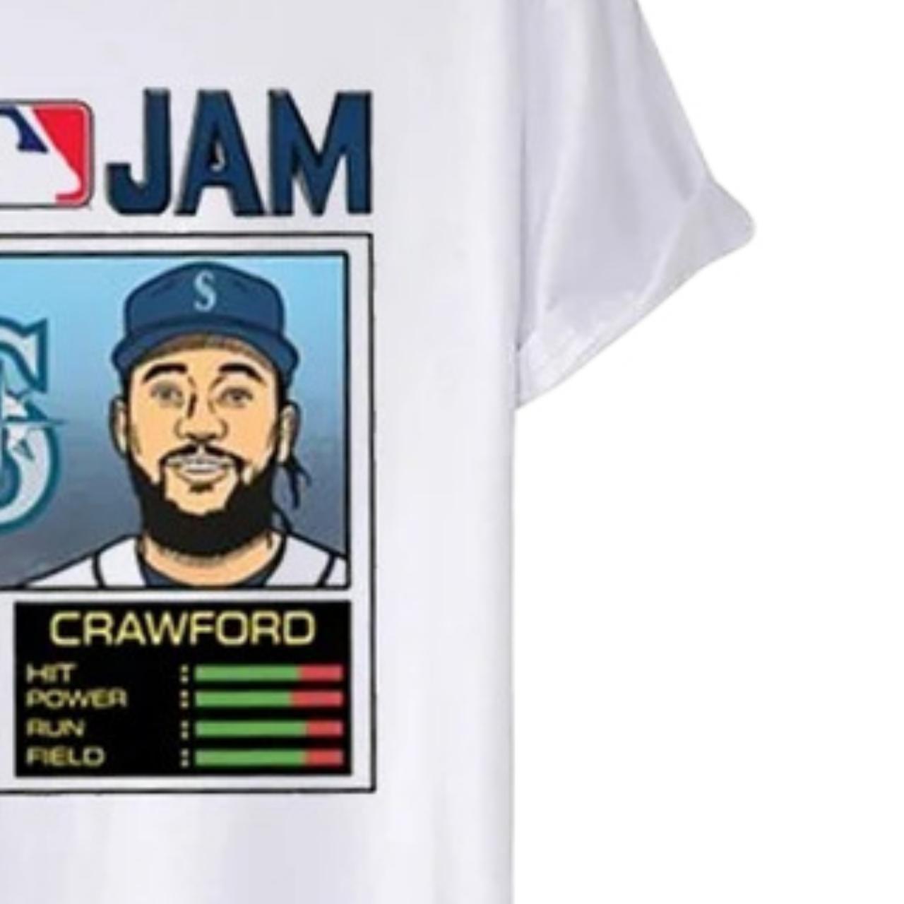 MLB Seattle Mariners Jam Mariners Haniger And Crawford Design T