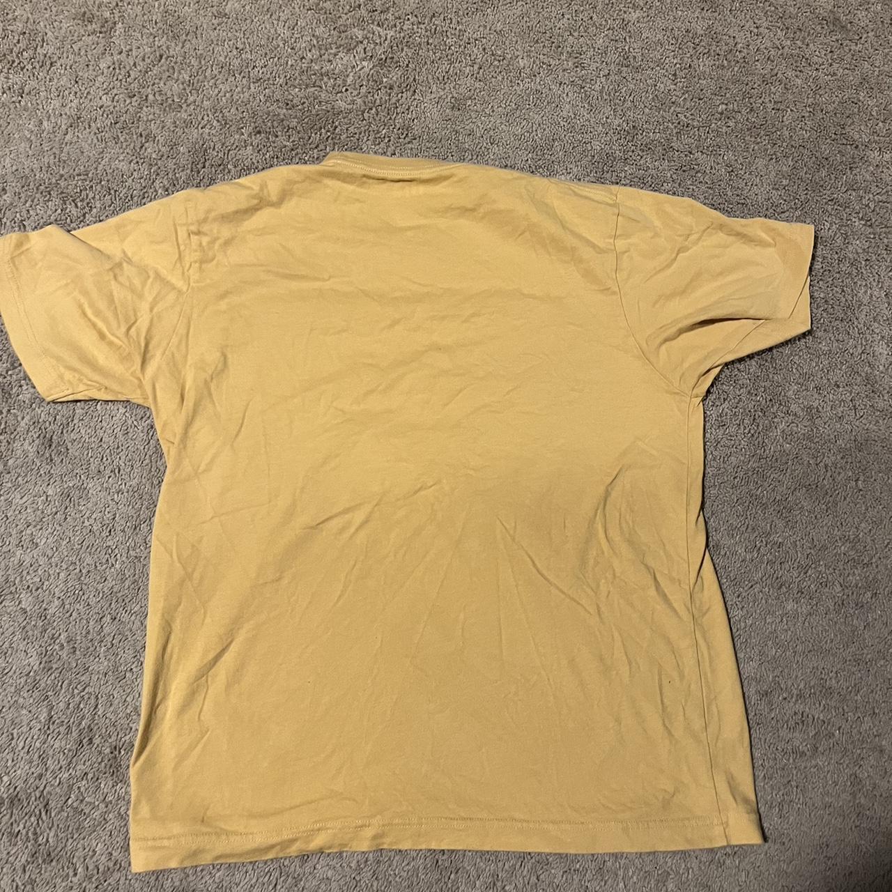 UNIQLO Men's Gold and Yellow T-shirt | Depop