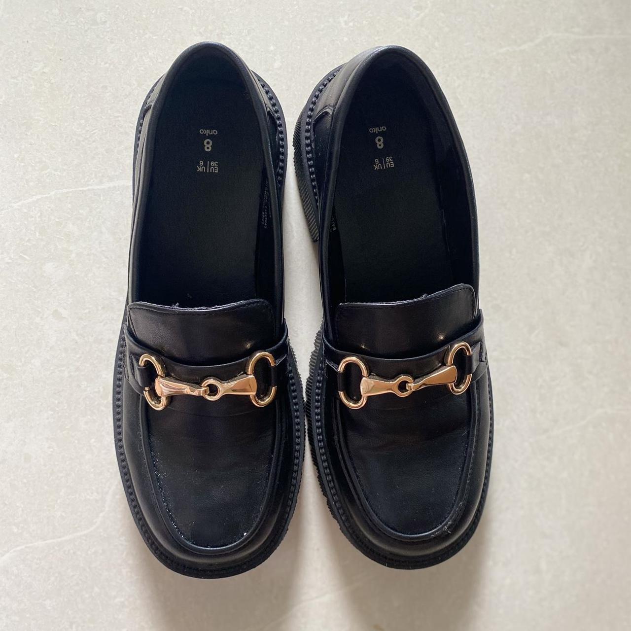 Kmart chunky loafers, size 8. Only worn once as not... - Depop