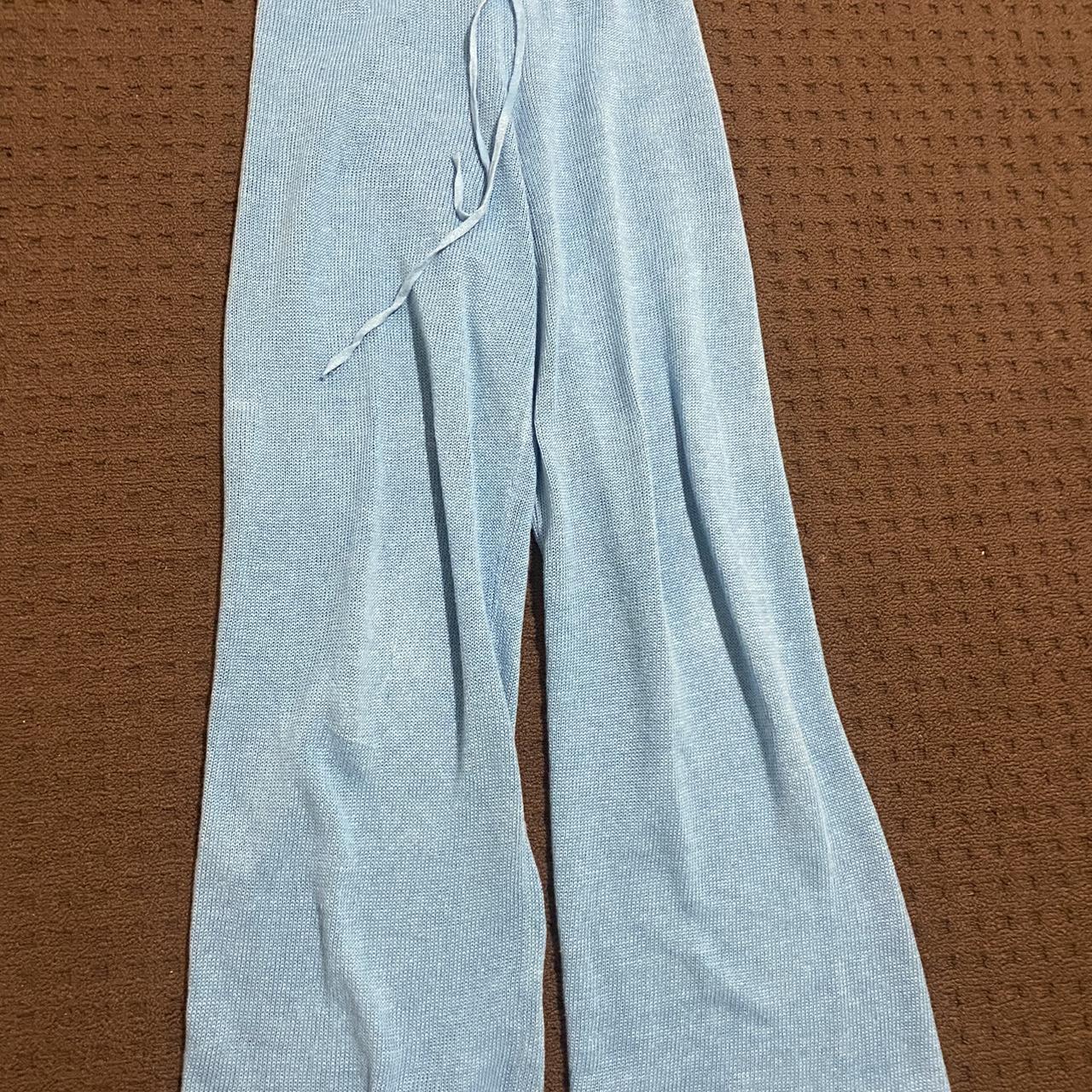 Venroy linen knitted pants great condition Rrp -... - Depop