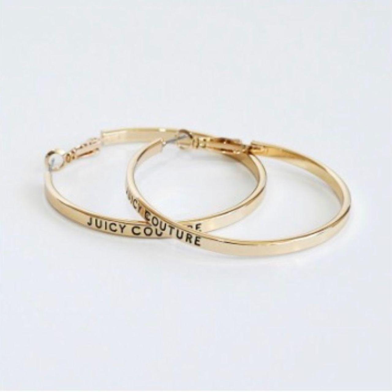 Gold Juicy Couture Hoop Earrings #Earrings #Jewelry