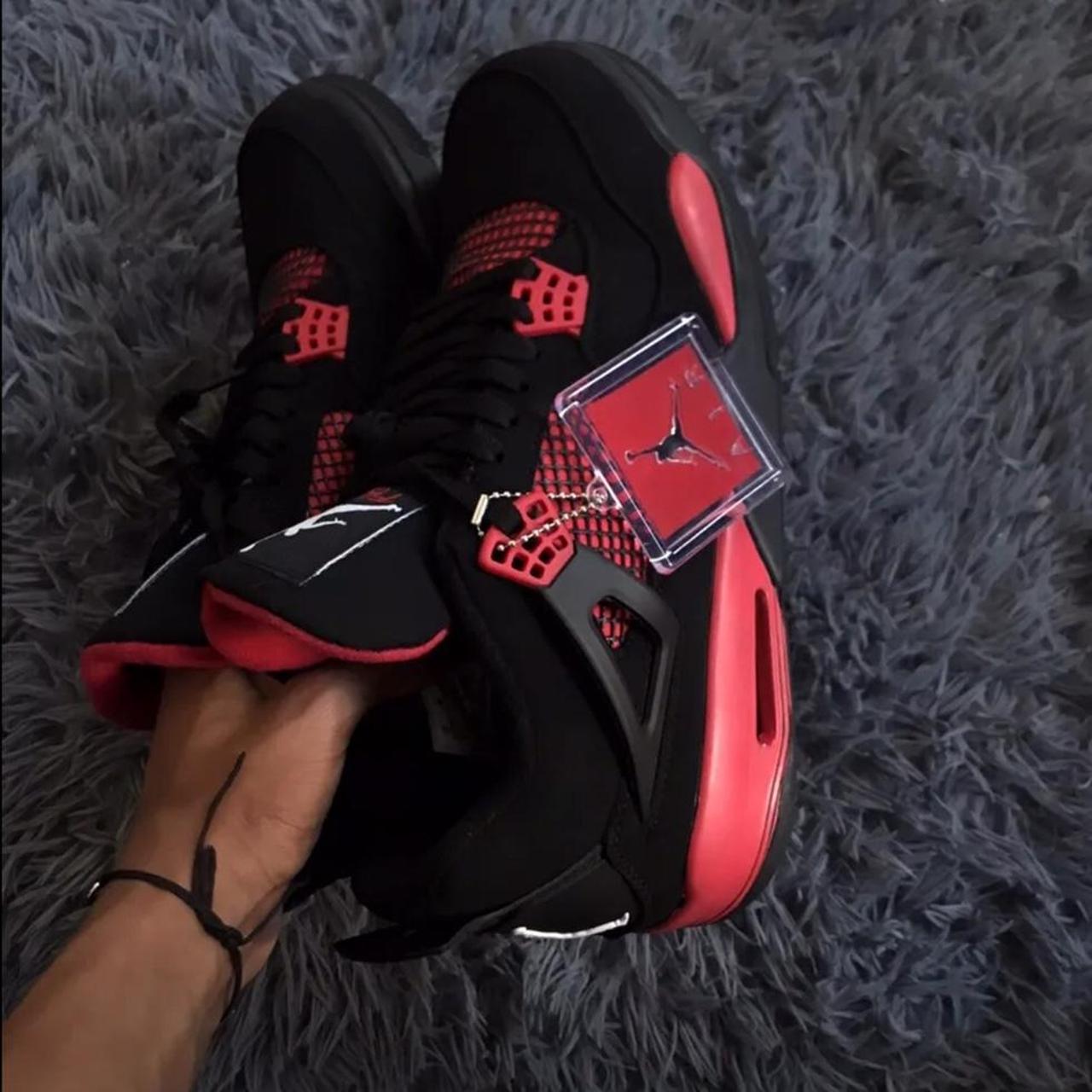 Jordan 4 Red Thunder Brand New Comes With Box... - Depop