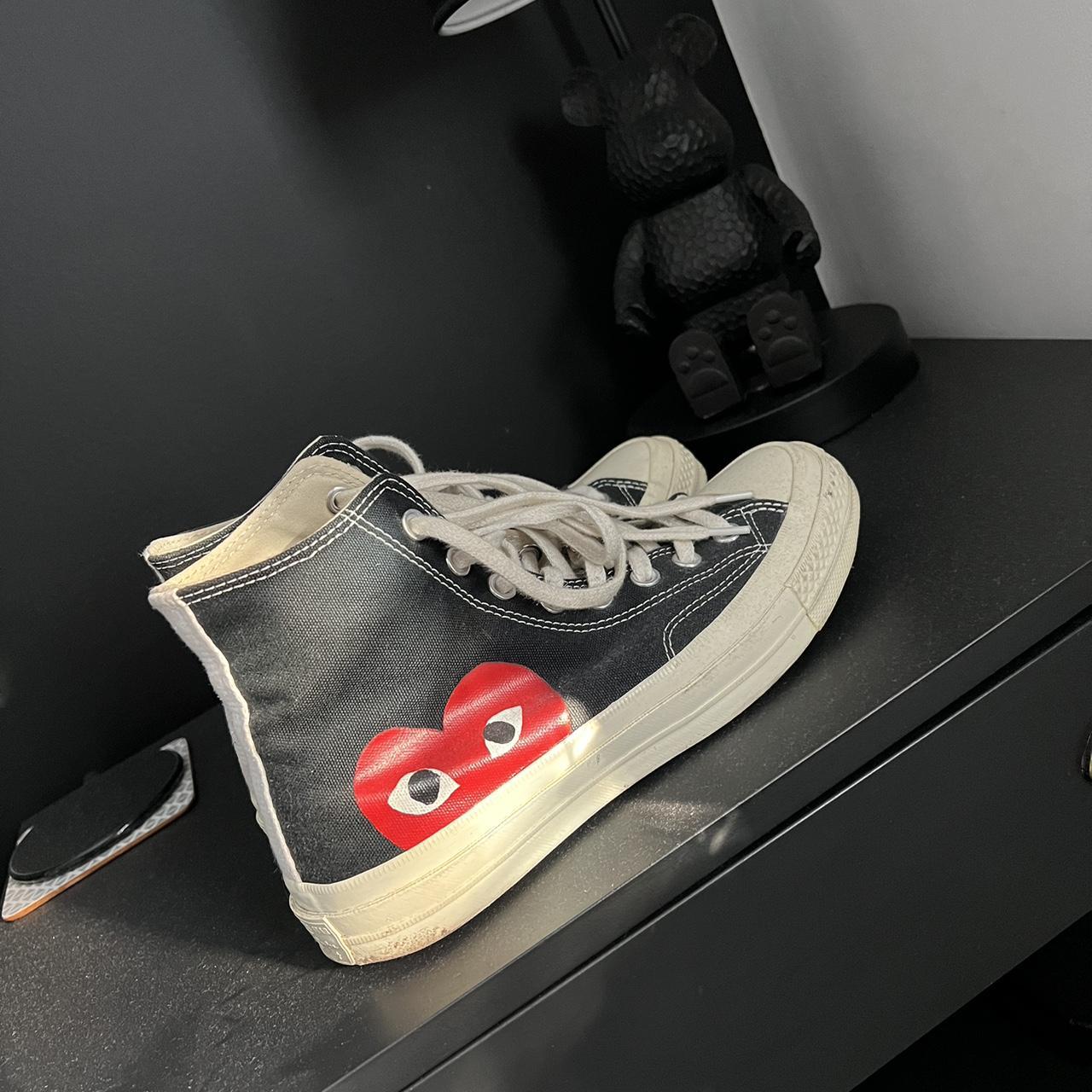 Converse X CDG high tops, worn a couple of times but... - Depop