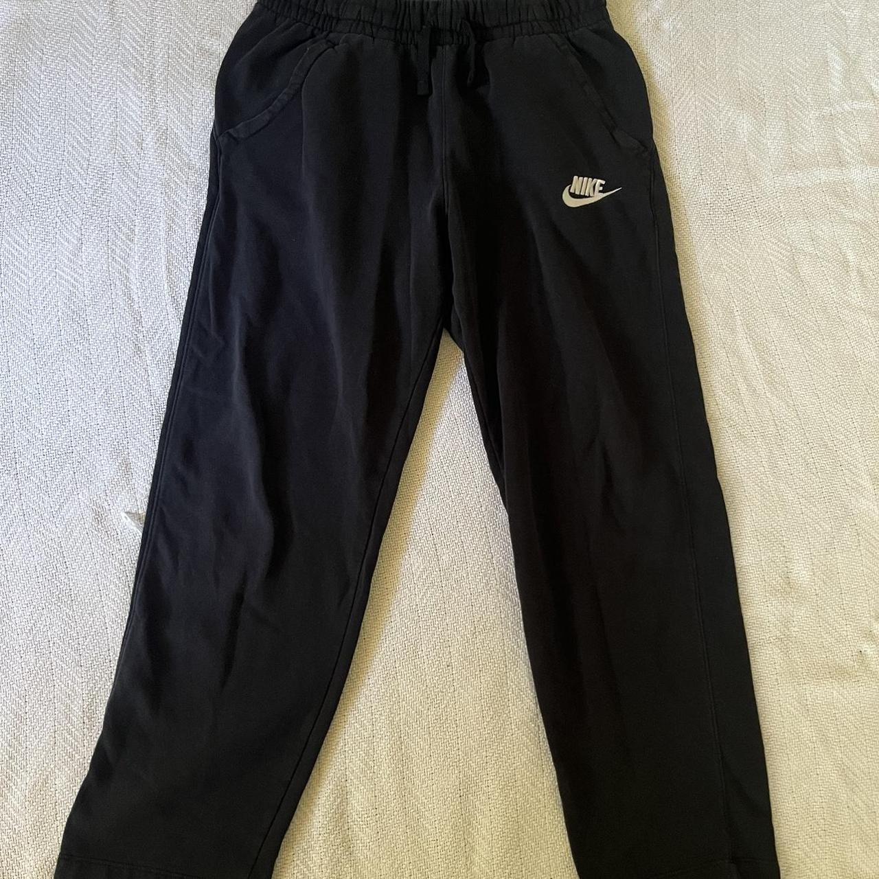 Black Nike Wide Leg Sweats **XL but fits like a M - Depop