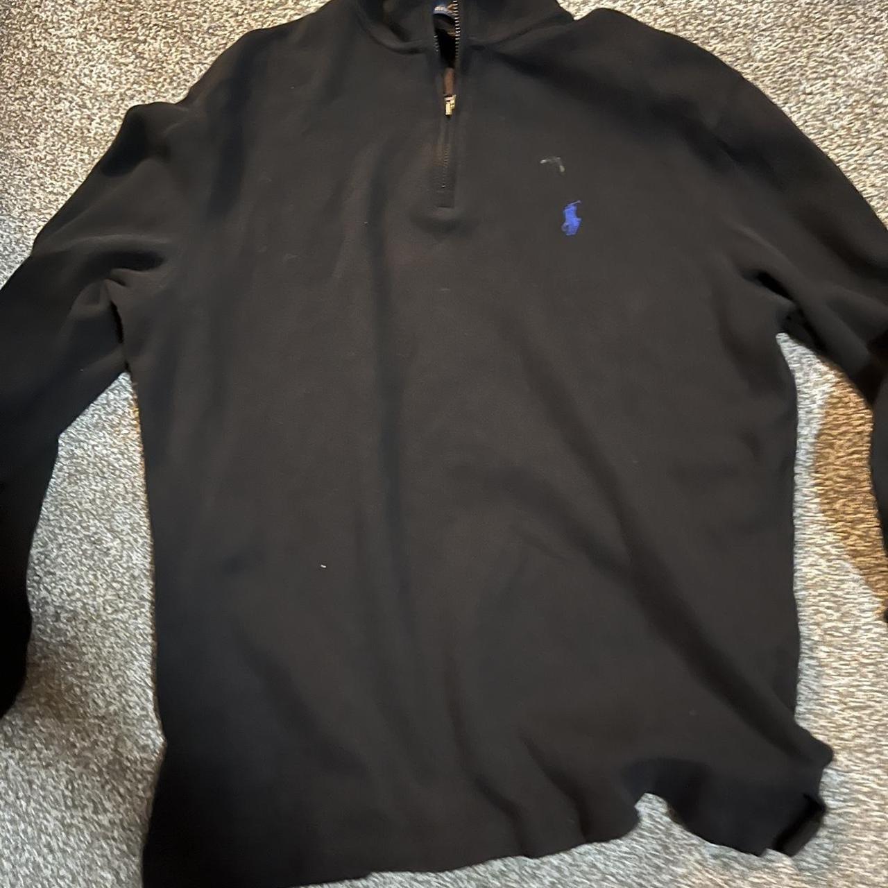 polo quarter zip size s fits small - Depop