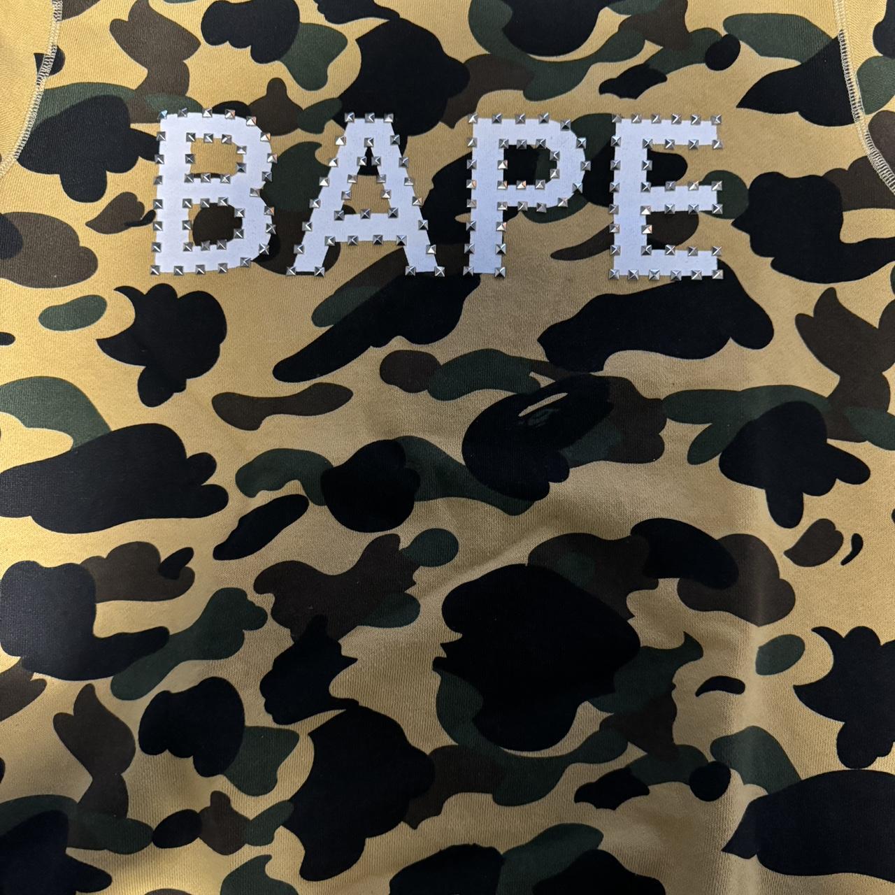 Bape jumper studded camo medium Bape stud camo... - Depop