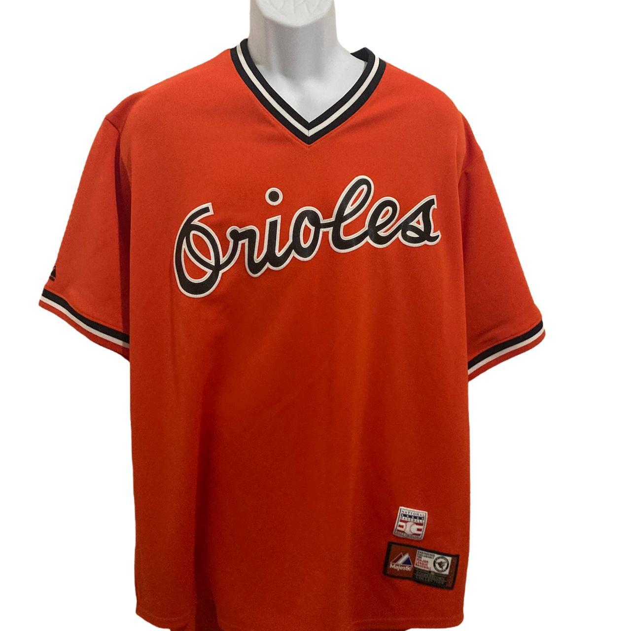 Men's Baltimore Orioles Brooks Robinson Majestic Orange Cooperstown  Collection Official Name & Number T-Shirt