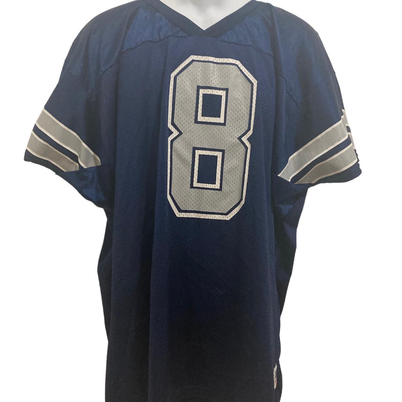 Troy Aikman Wilson NFL Jersey size XL blue and - Depop