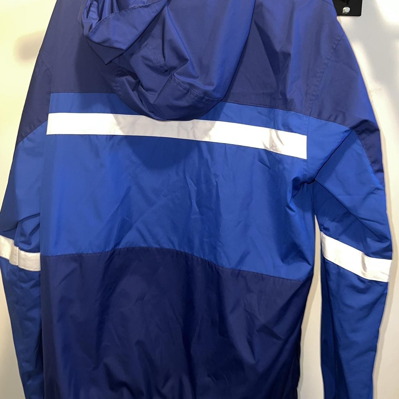 Nike Men's Blue and White Jacket | Depop