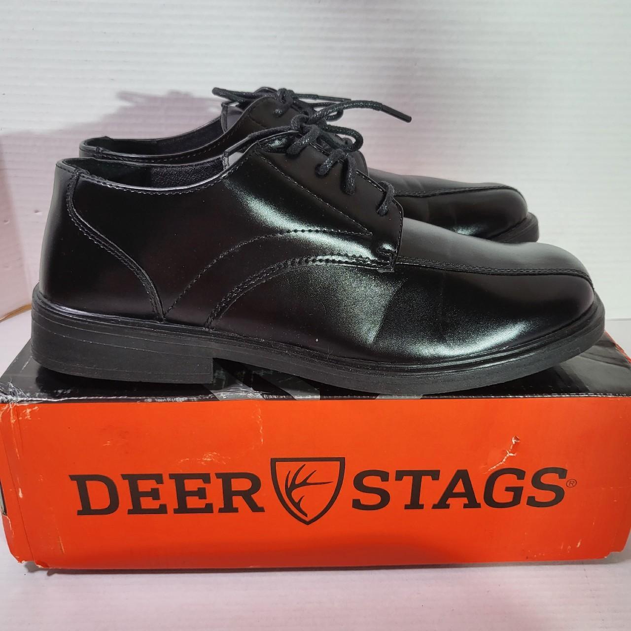 Deer stags cheap black dress shoes